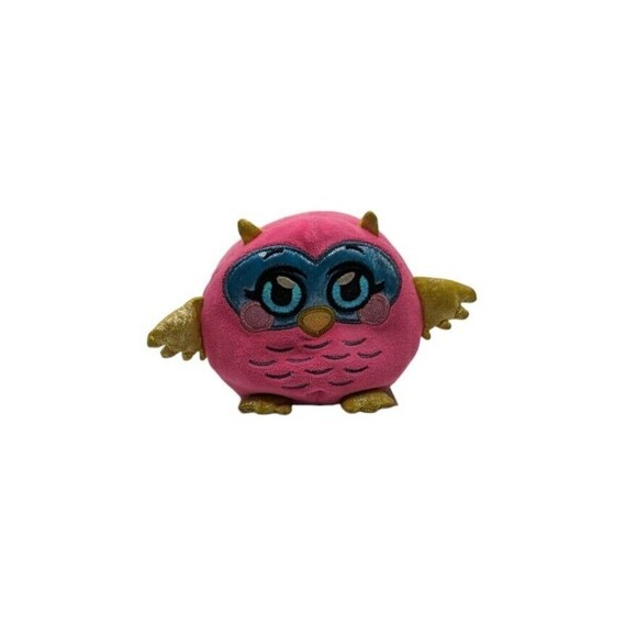 Mushmeez Squeezamals, Squishy, Moldable Plush, Stuffed Animal 6" Olivia Owl Pink - Picture 12 of 12